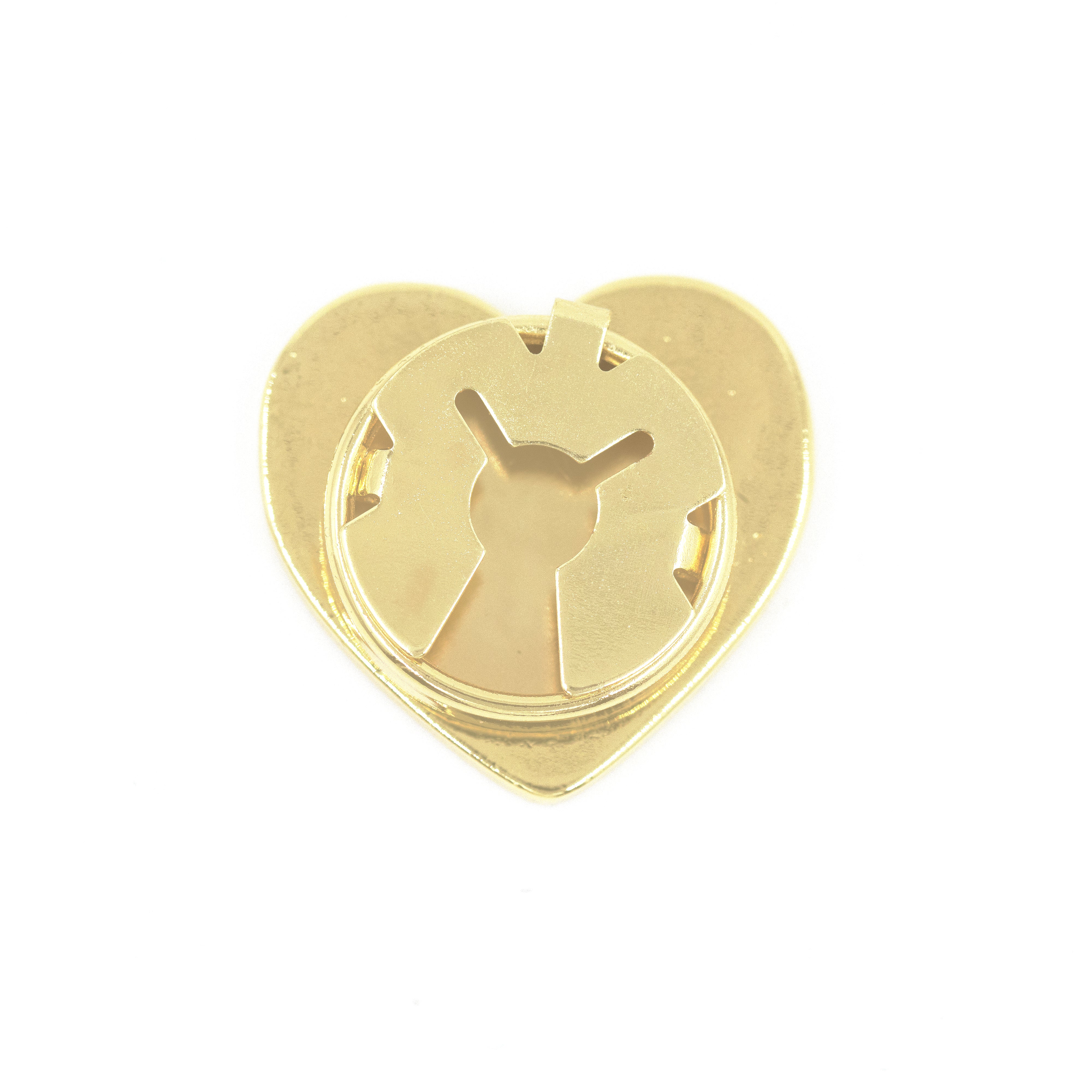 PIN CORAZÓN BAÑO EN RODIO