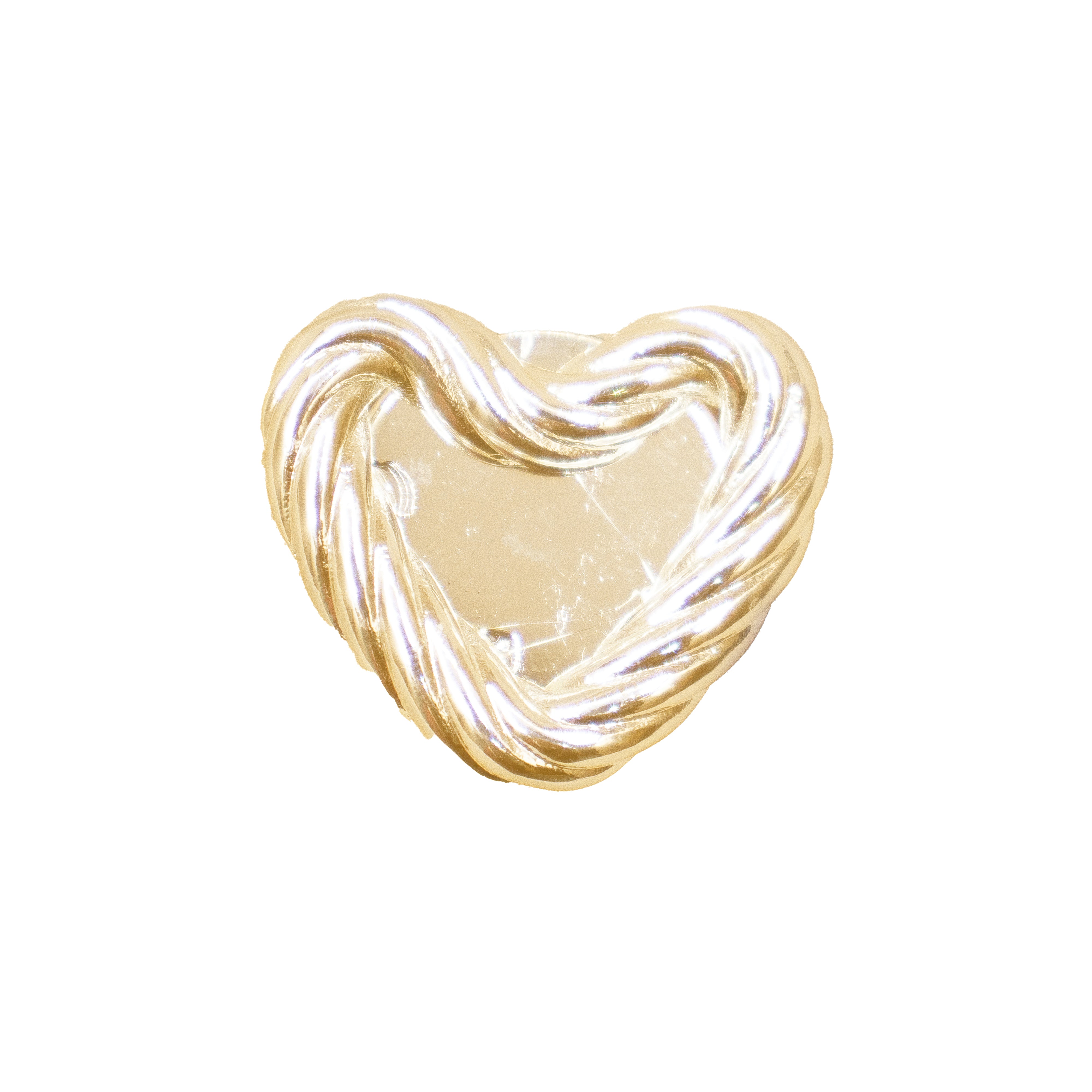 PIN CORAZÓN ENTRELAZADO BAÑO EN RODIO