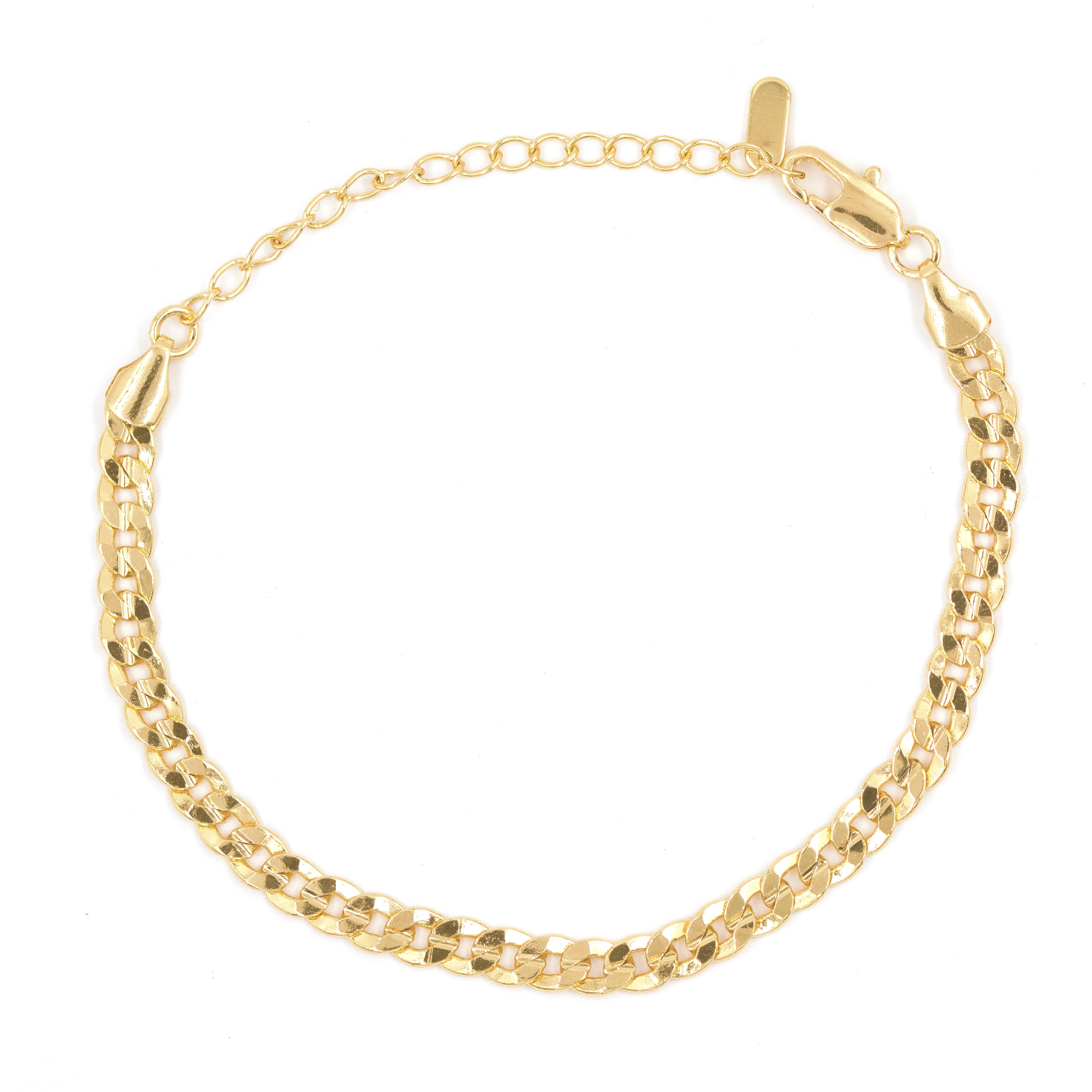 PULSERA AROS DELGADOS BAÑO EN RODIO