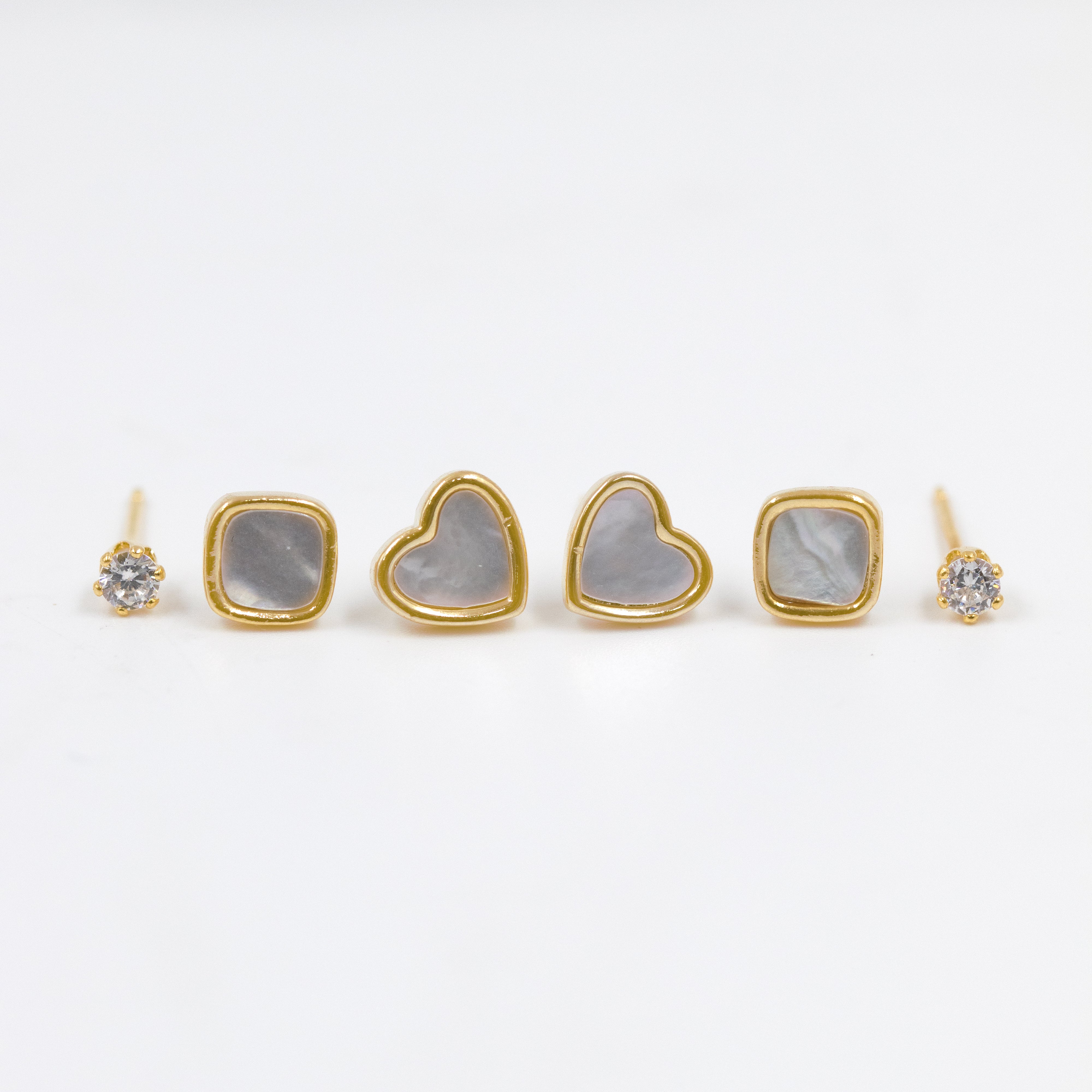 SET X3 DE TOPOS Y CANDONGAS BAÑO EN RODIO