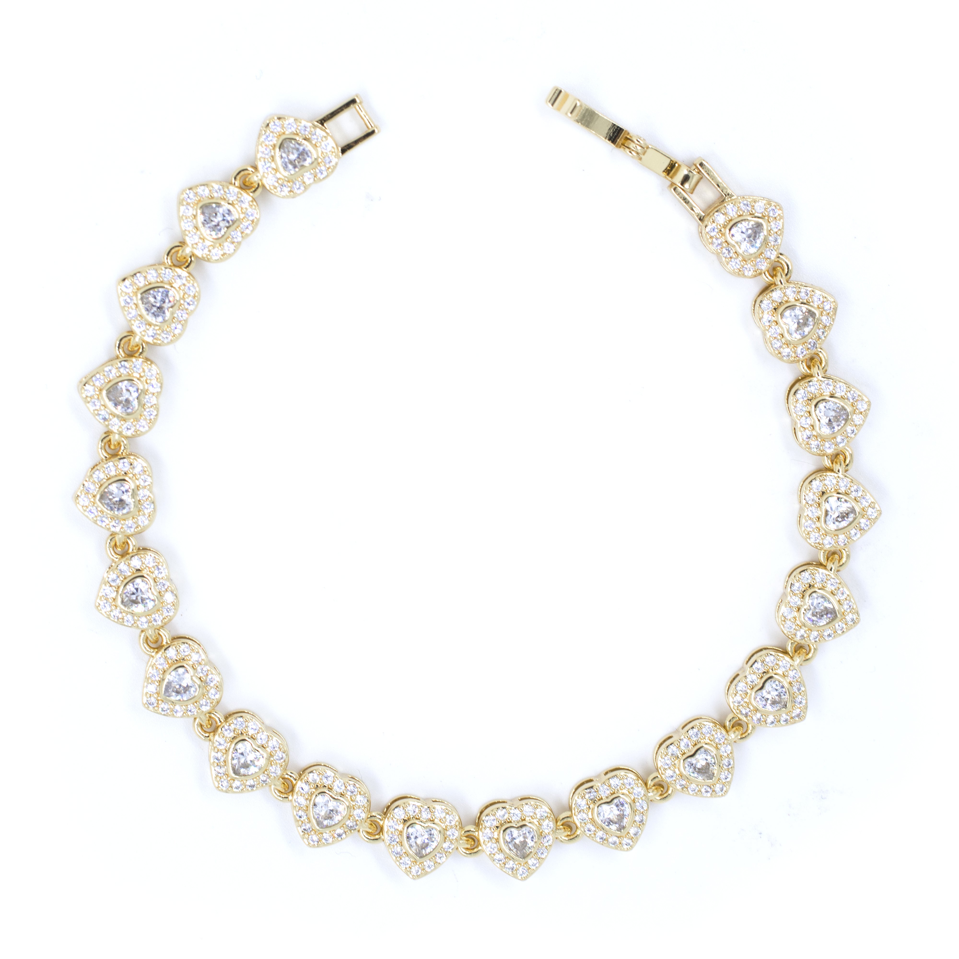 PULSERA LOVE SHINE BROCHE BAÑO EN RODIO