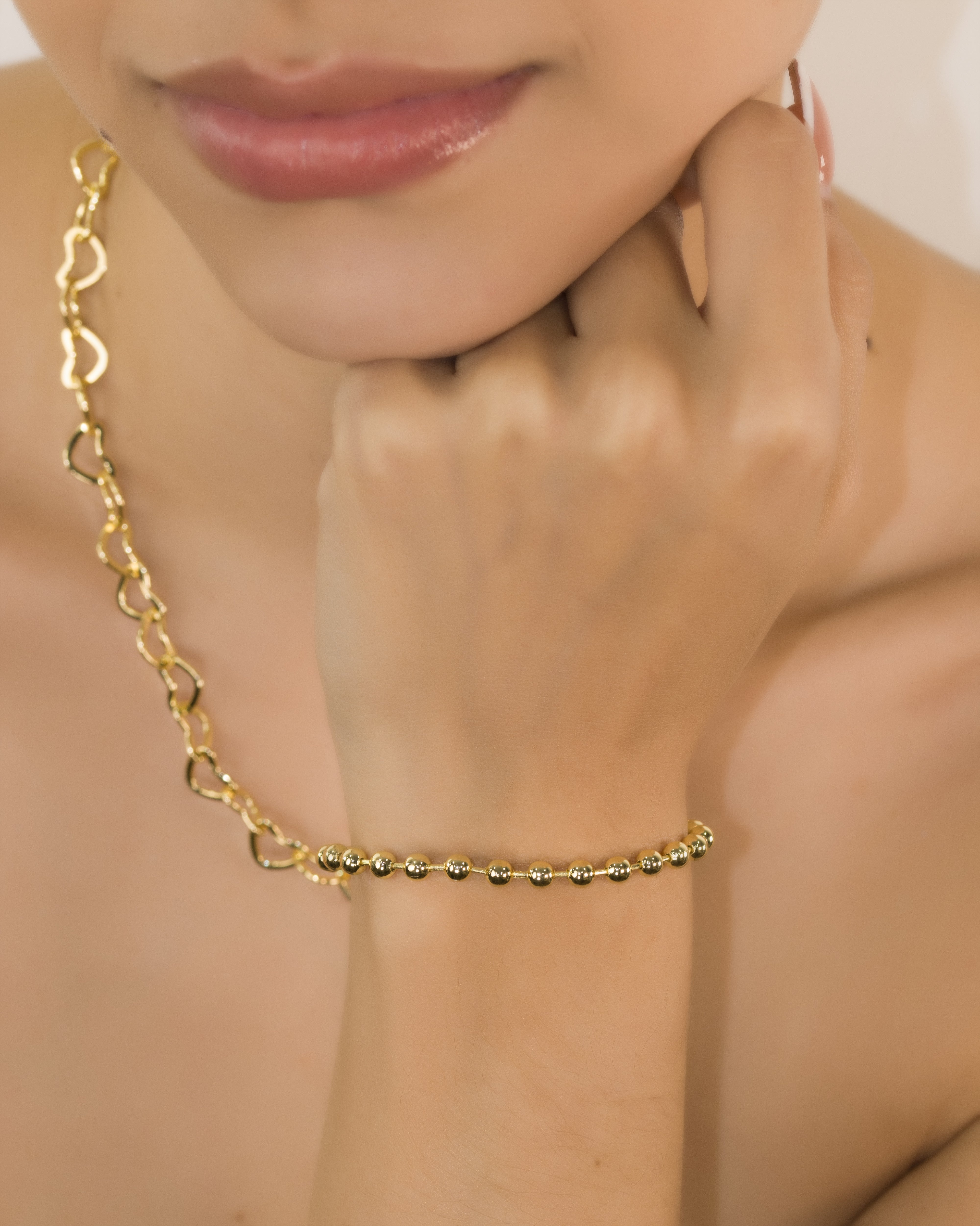 PULSERA CADENETA BALIN 4MM BAÑO EN RODIO