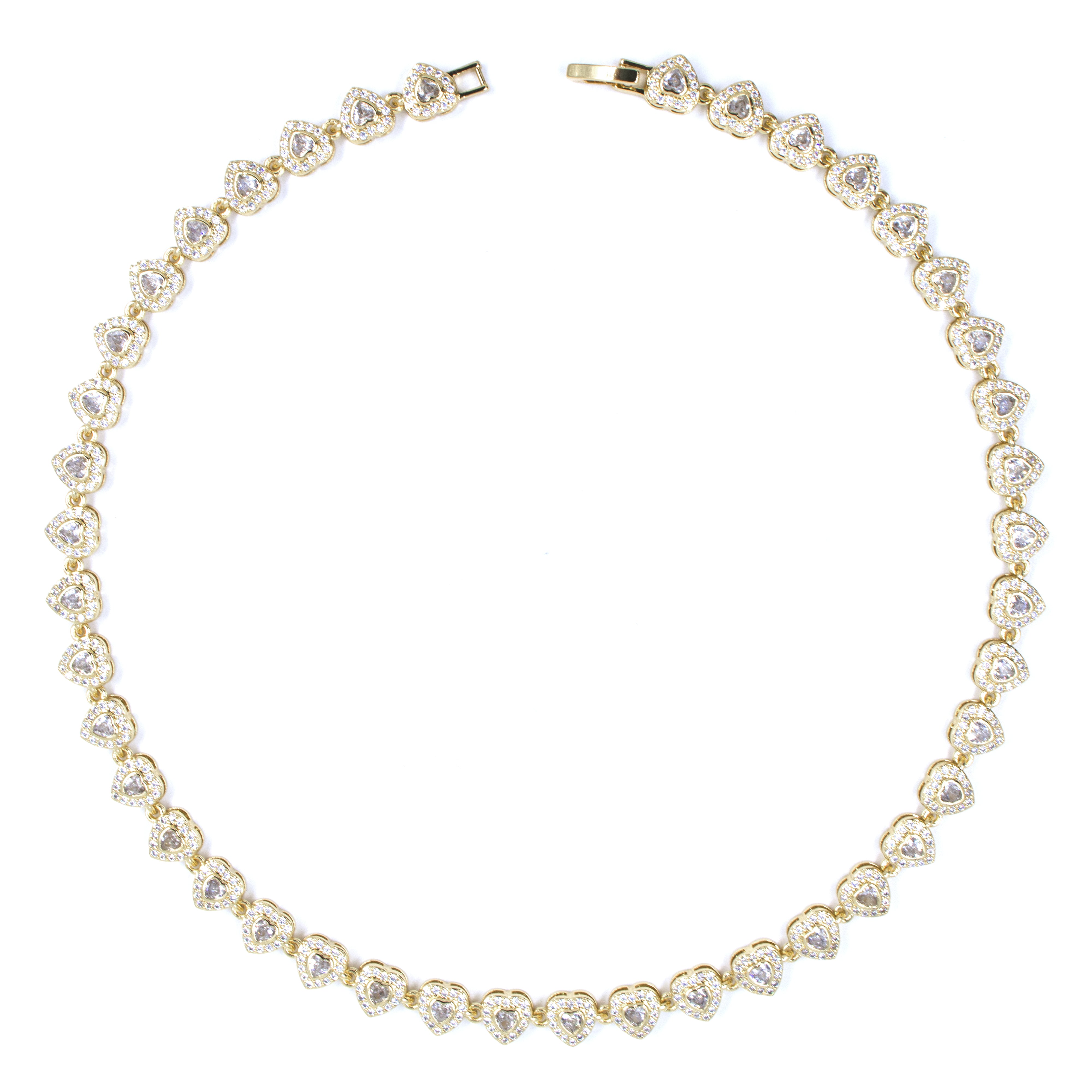 COLLAR LOVE SHINE BROCHE BAÑO EN RODIO