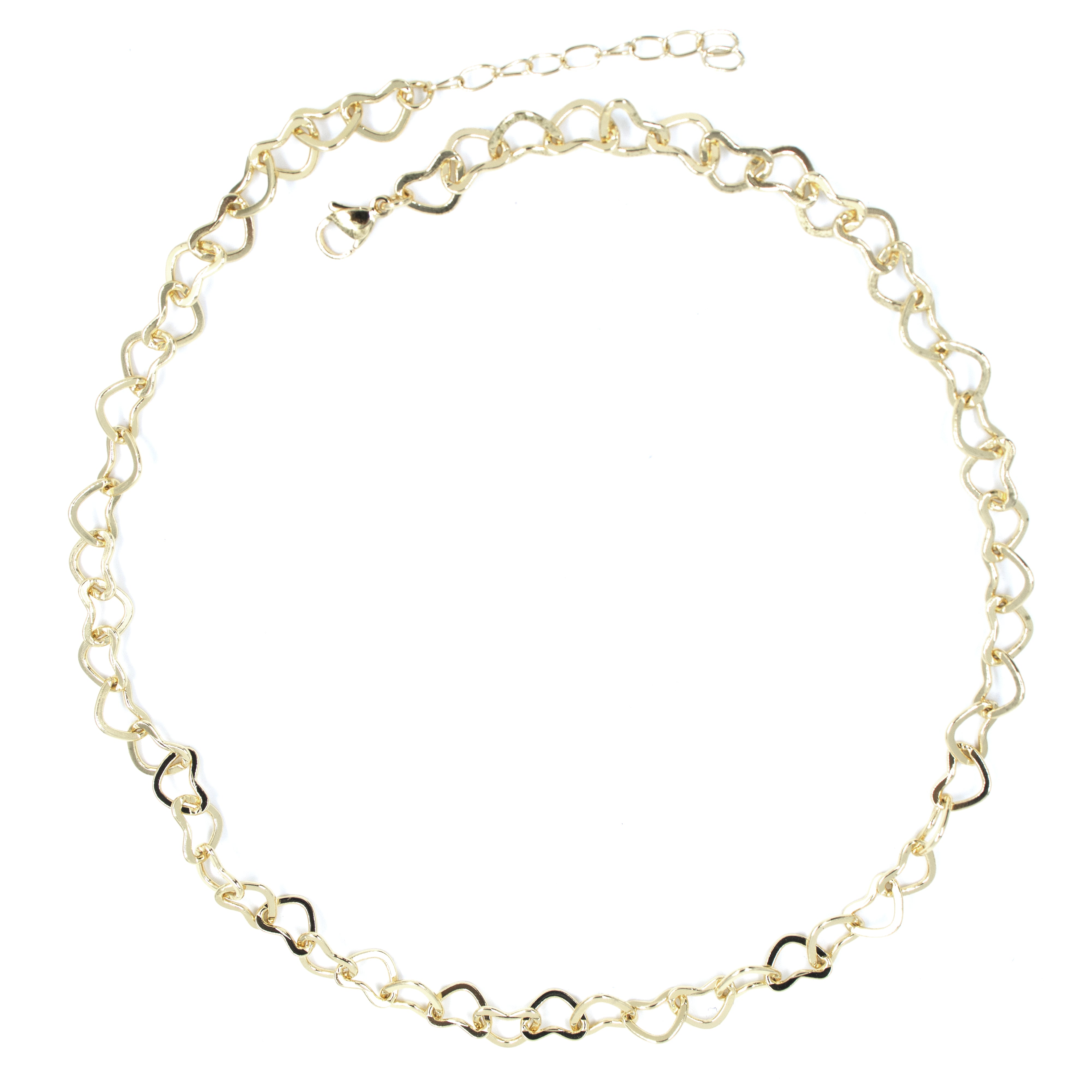 CADENA DE AMOR PEQUEÑA BAÑO EN RODIO