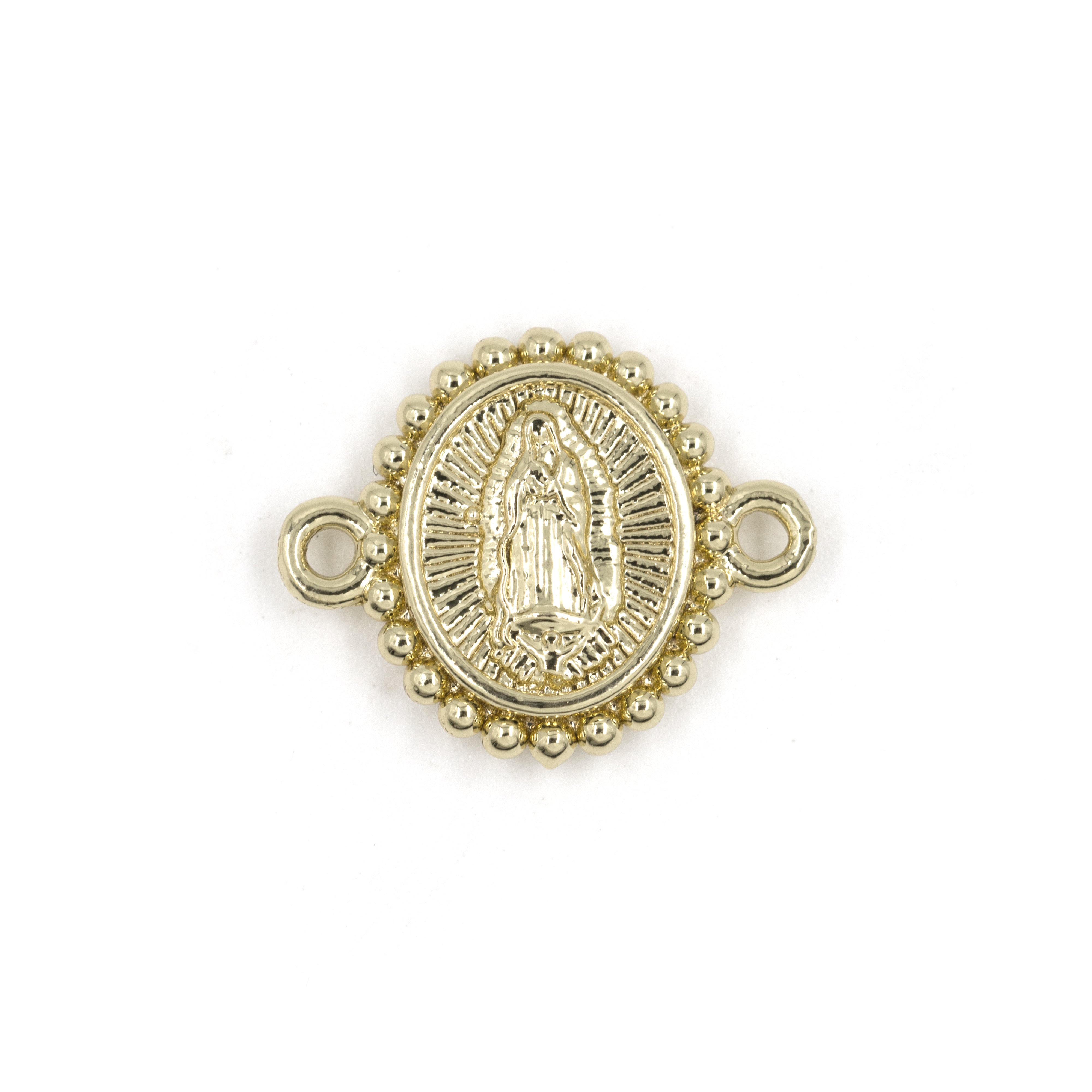 DIJE PULSERA GUADALUPE ETERNA BAÑO EN RODIO