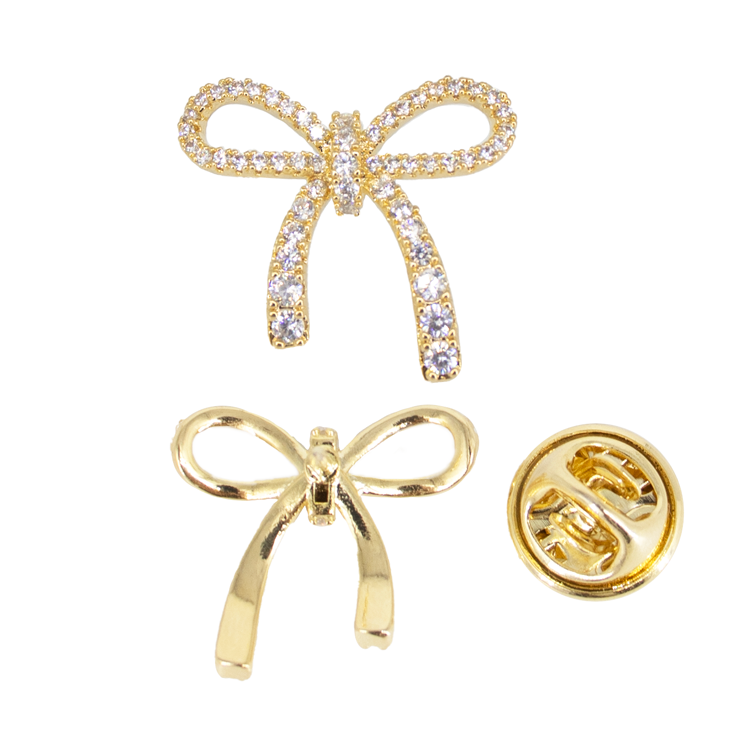 PIN MOÑO COQUETTE PREMIUM BAÑO EN RODIO