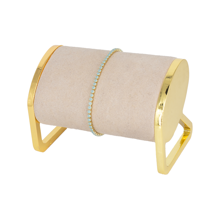 PULSERA MICROCIRCON DORADA EN RODIO