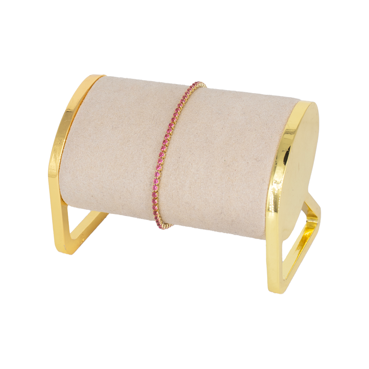 PULSERA MICROCIRCON DORADA EN RODIO