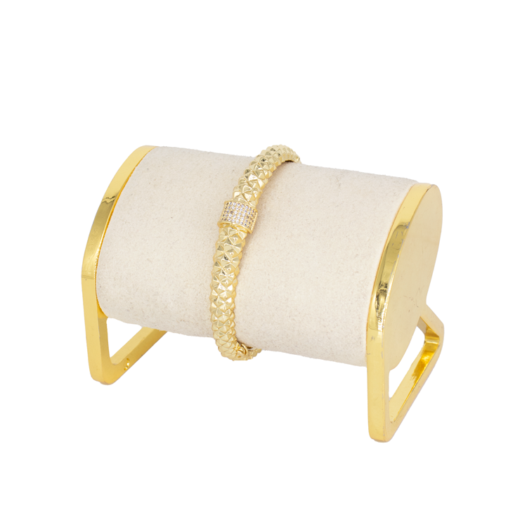 PULSERA DIAMANTADA BAÑO EN RODIO