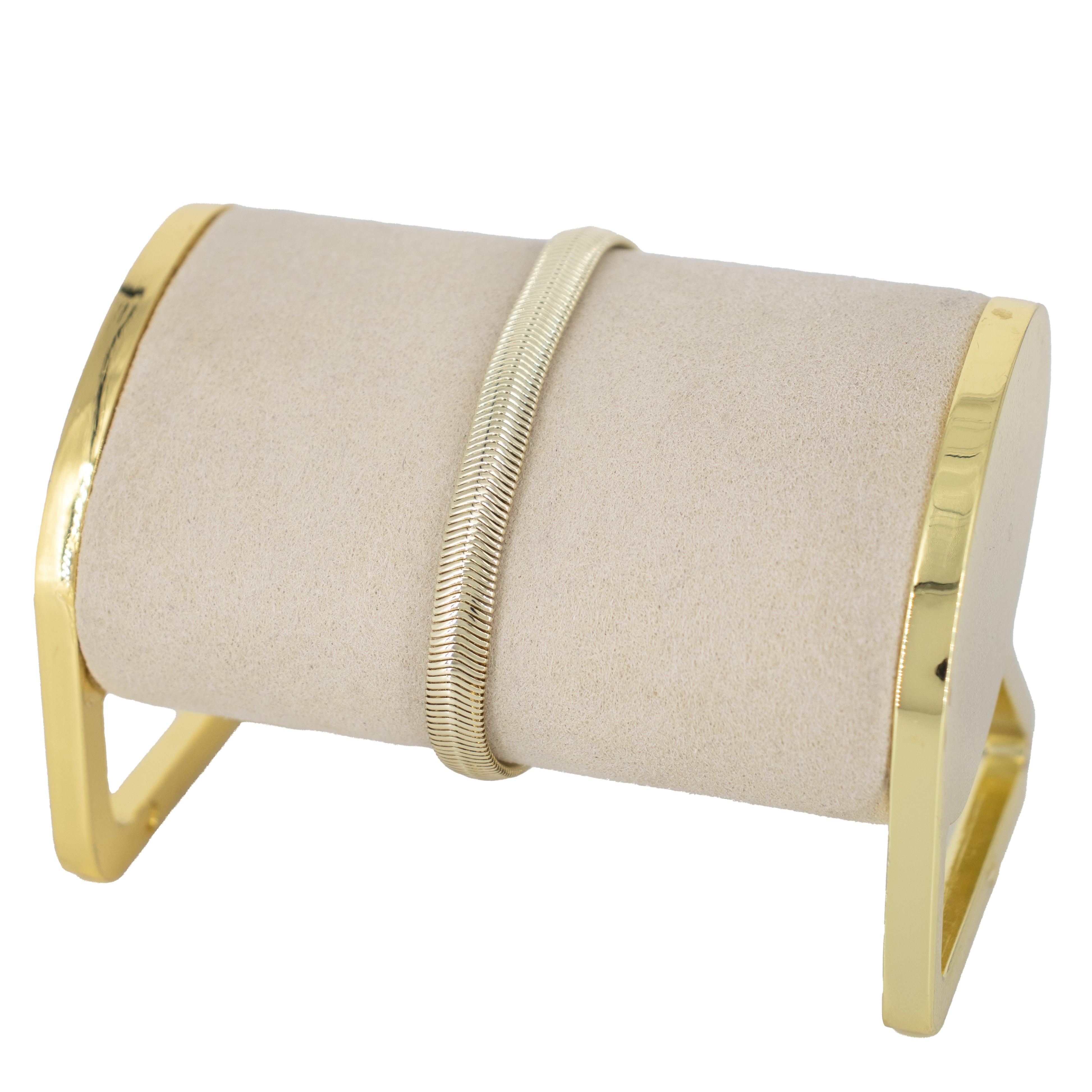 PULSERA SERPIENTE BAÑO EN RODIO