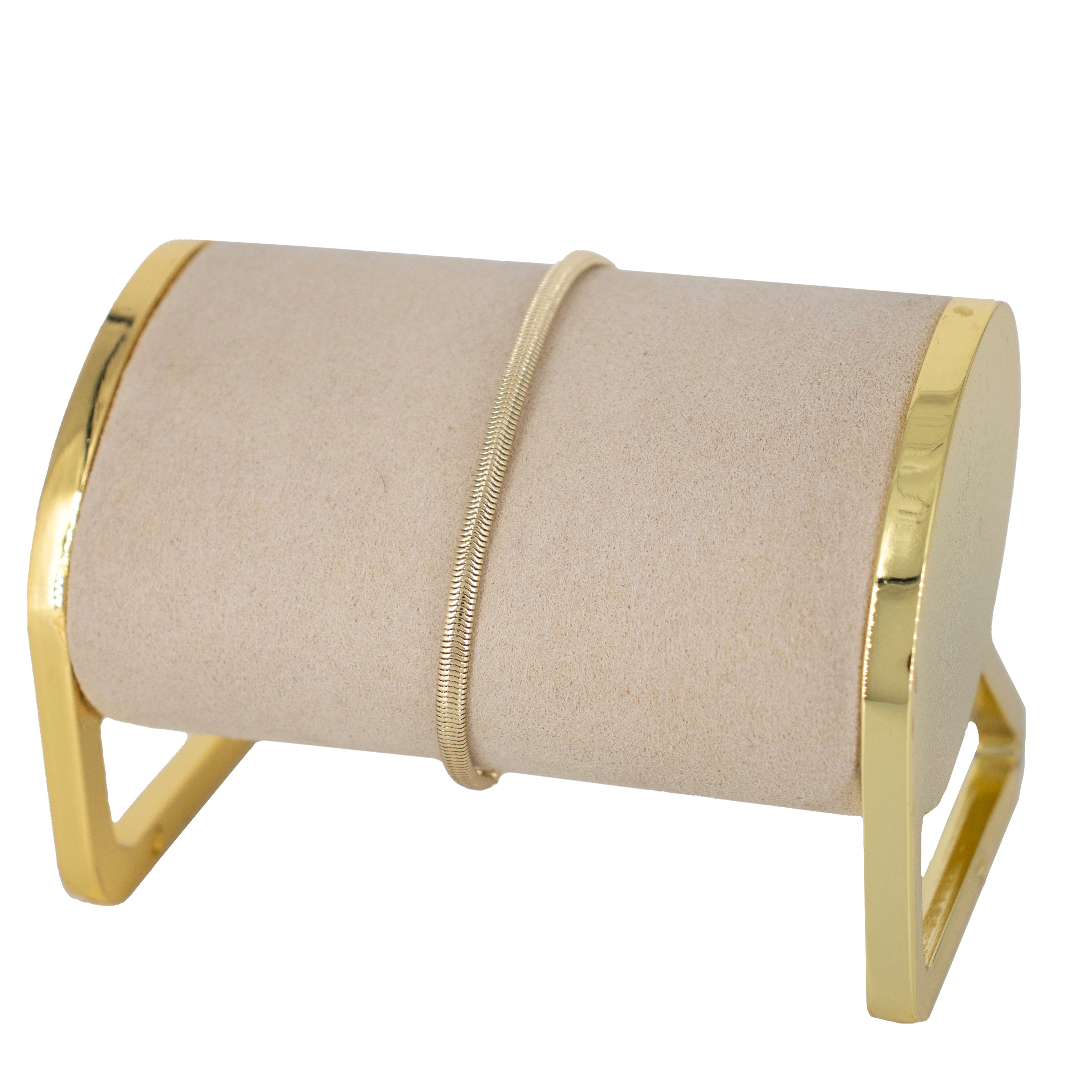 PULSERA SERPIENTE BAÑO EN RODIO