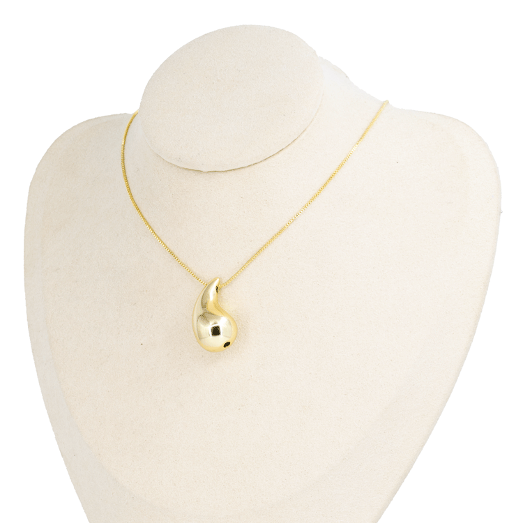 DIJE PASADOR GOTA CON PUNTA BAÑO EN RODIO