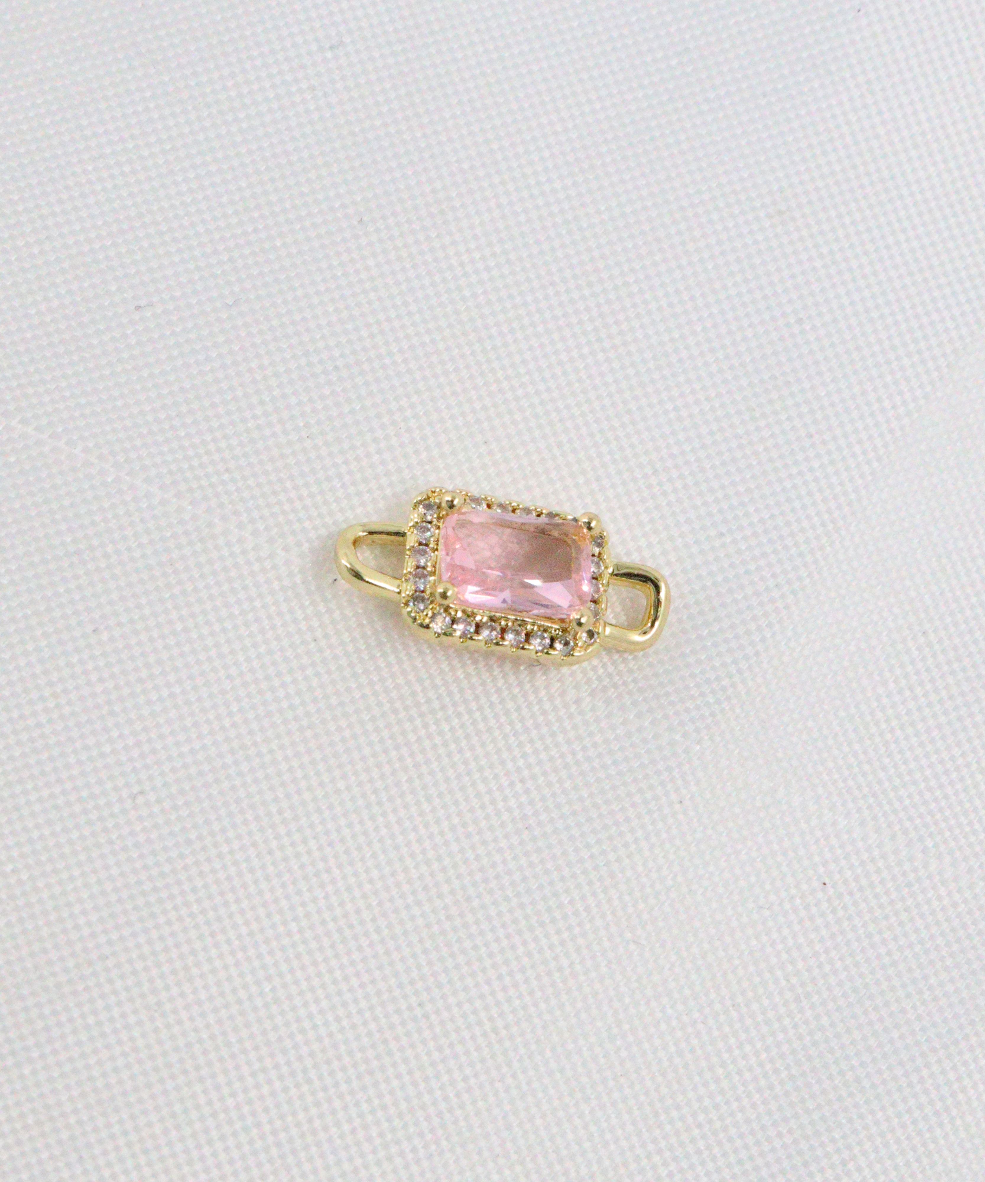 DIJE PASADOR CUADRADO EN RODIO