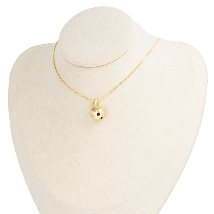 DIJE PASADOR GOTA CON PUNTA BAÑO EN RODIO