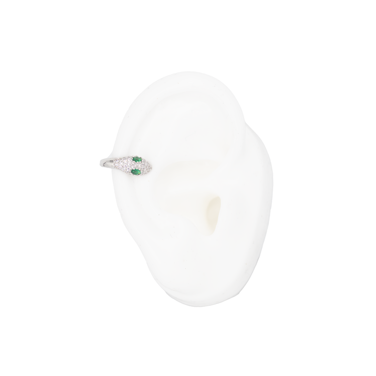 EARCUFF EN RODIO SERPIENTE