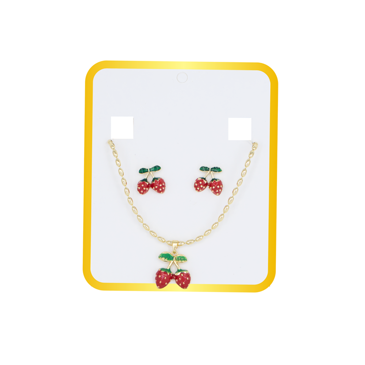 SET FRESA CEREZADA BAÑO EN RODIO