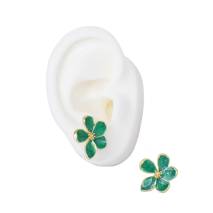 TOPO FLOR LILY PEQUEÑA BAÑO EN RODIO