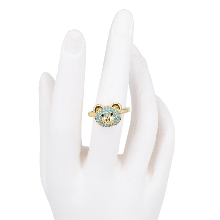 ANILLOS CARA DE OSOS EN RODIO