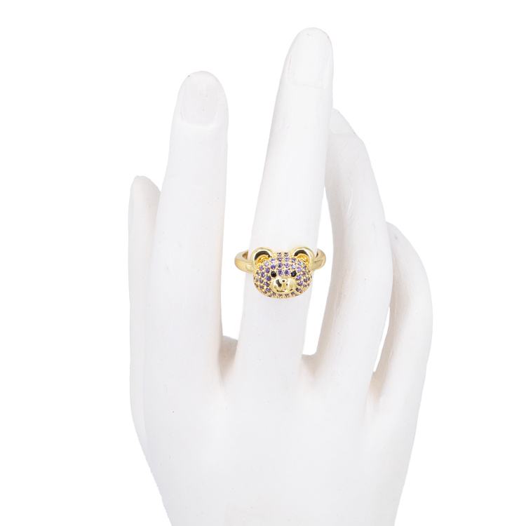 ANILLOS CARA DE OSOS EN RODIO