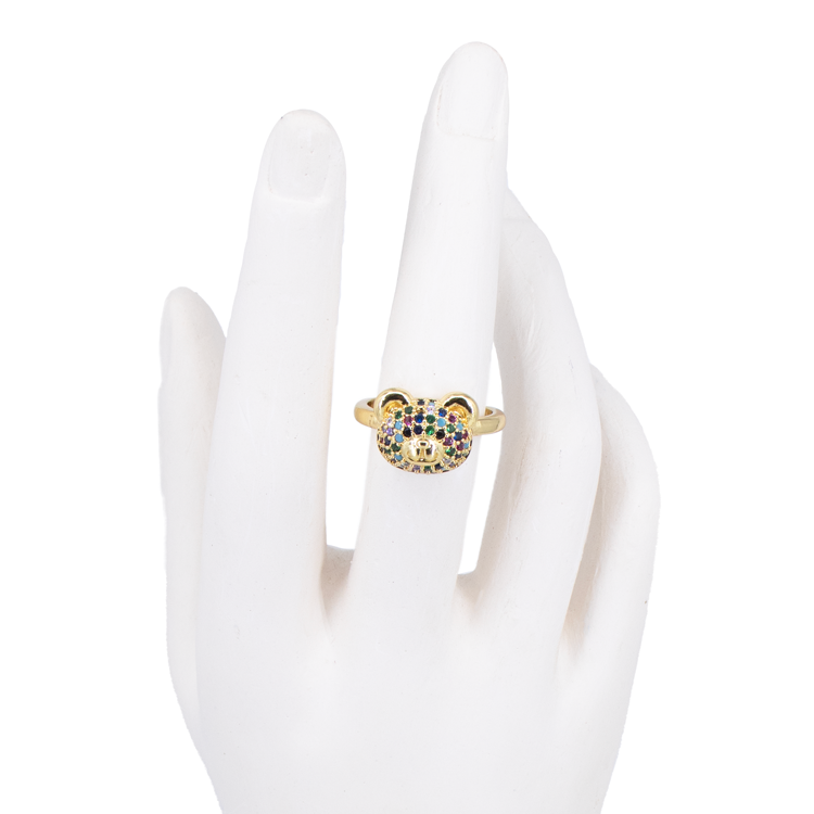 ANILLOS CARA DE OSOS EN RODIO