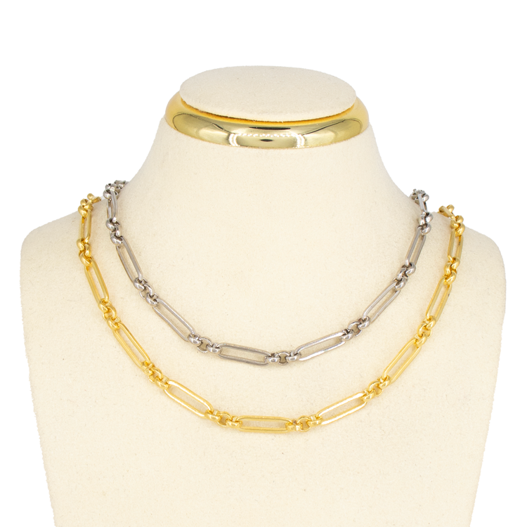 CADENAS CLICK PEQUEÑO BAÑO DE RODIO