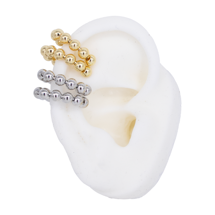 EARCUFF LINEA BALINES BAÑO EN RODIO