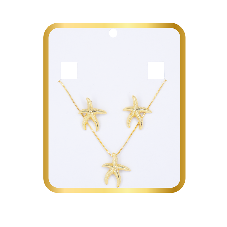 SET ESTRELLA DE MAR + DIJE BAÑO EN RODIO