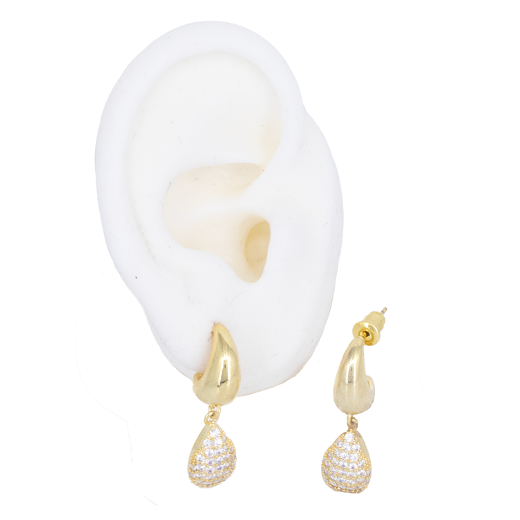 TOPO GOTA DOBLE CIRCONADA BAÑO EN RODIO