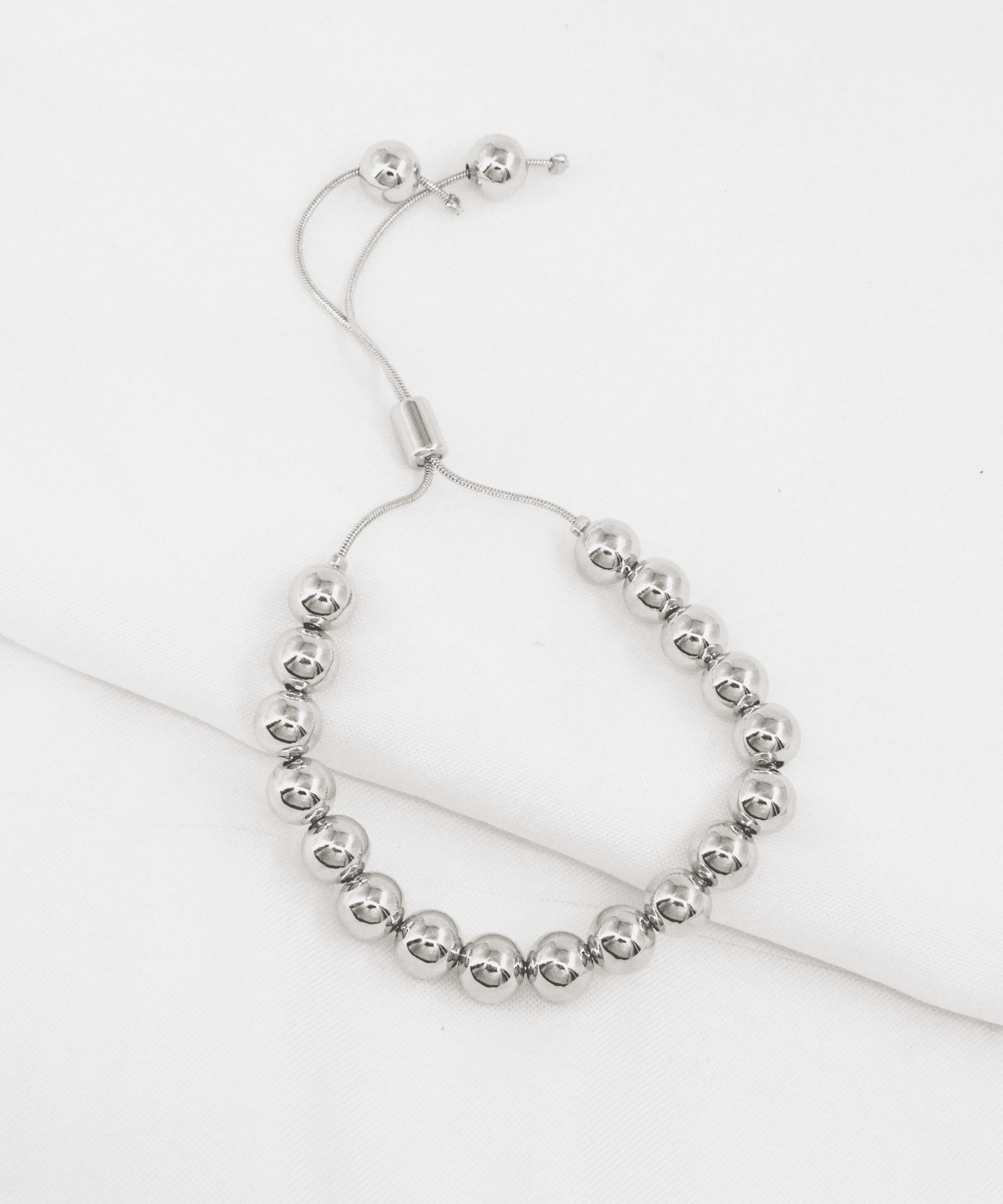 CADENA Ó PULSERA BALIN PLATEDA 8MM BAÑO EN RODIO