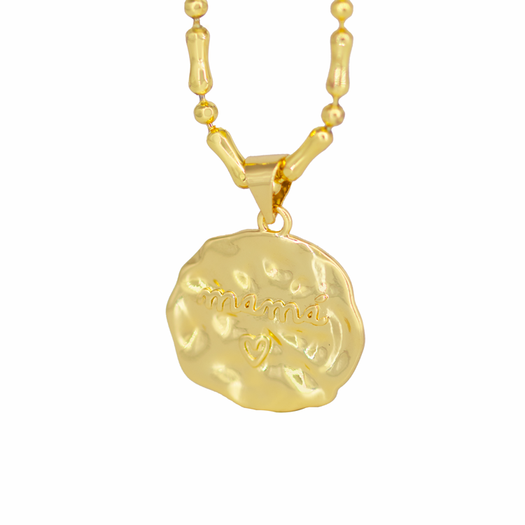 DIJE PLACA ABSTRACTA MAMÁ BAÑO EN RODIO