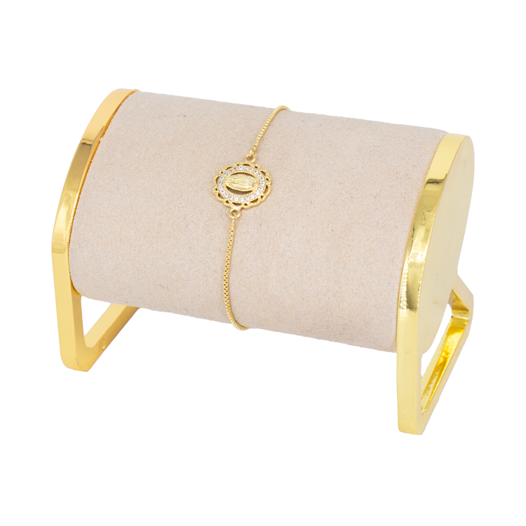 DIJE VIRGEN GUADALUPE CIRCONES BAÑO EN RODIO