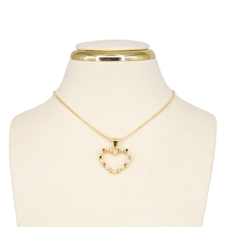 DIJE 15MM CORAZÓN BAÑO EN RODIO