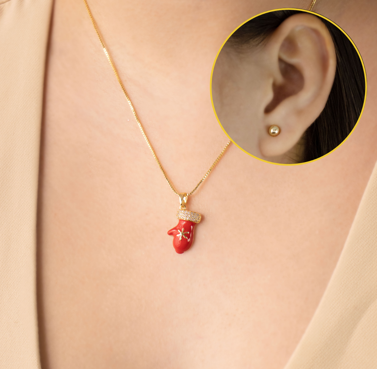 SET GUANTE DE SANTA BAÑO EN RODIO