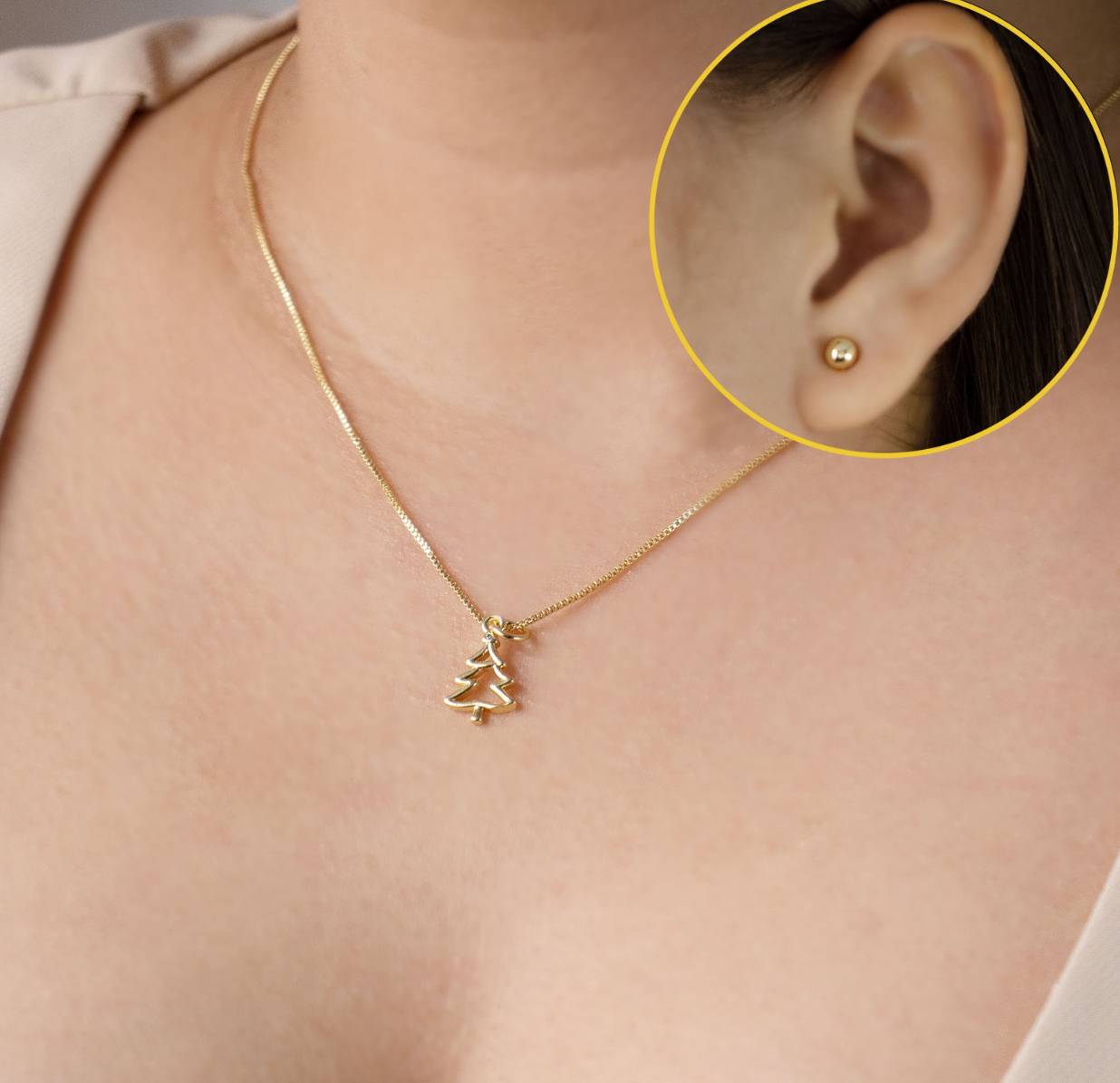 SET ARBOL SILUETA BAÑO EN RODIO