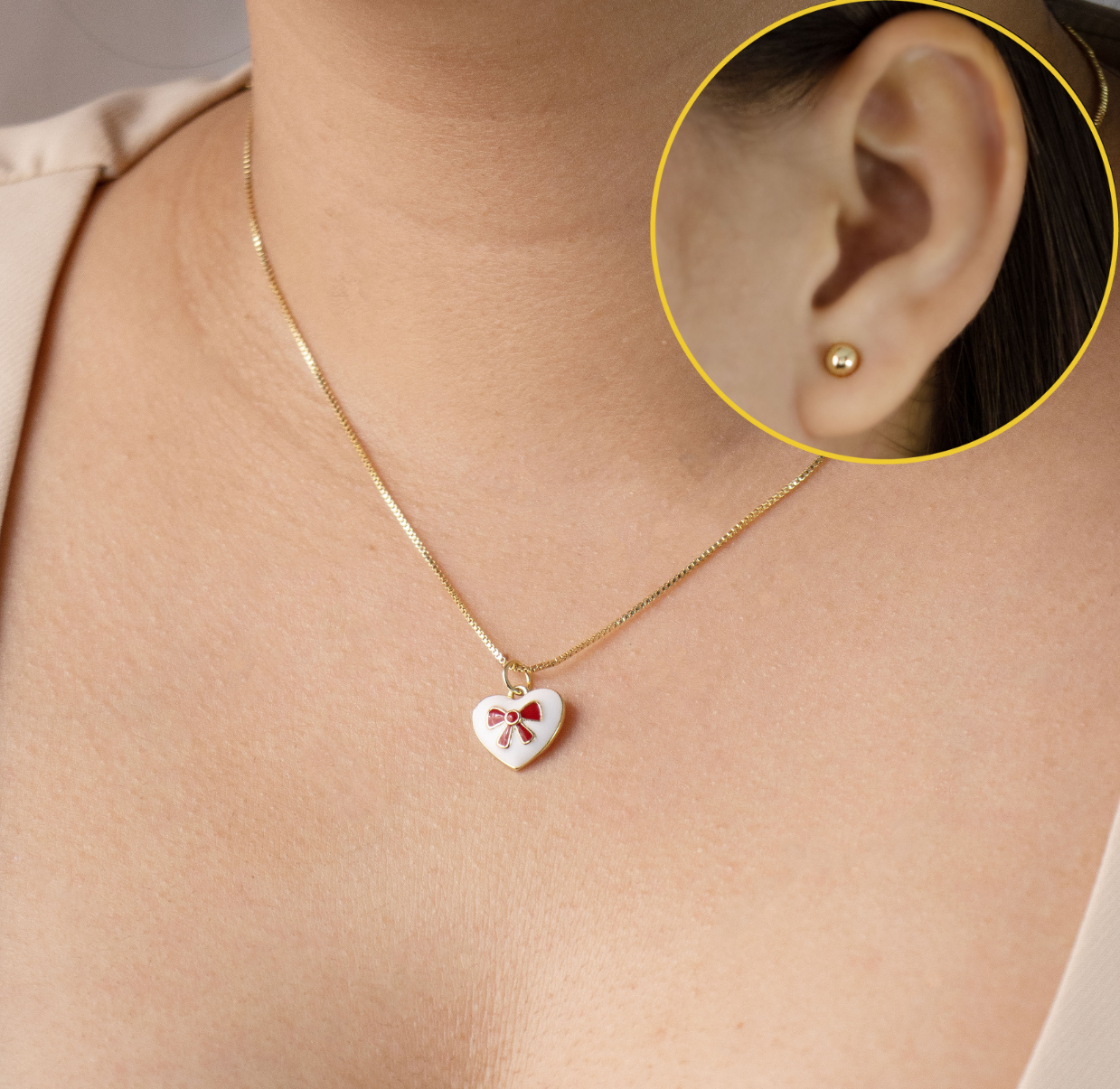 SET MOÑO CORAZON BAÑO EN RODIO