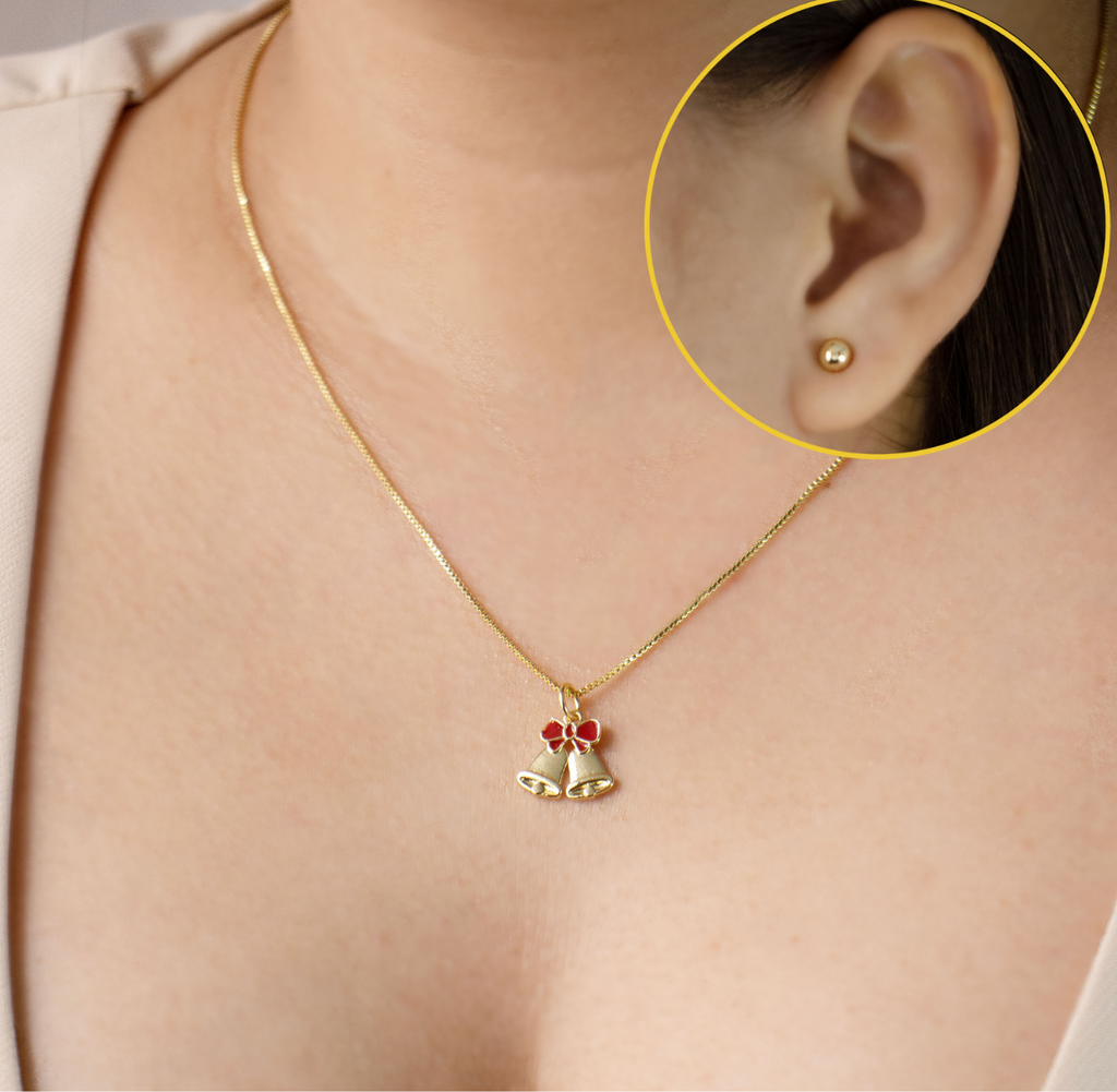 SET MOÑO CAMPANA NAVIDEÑO BAÑO EN RODIO