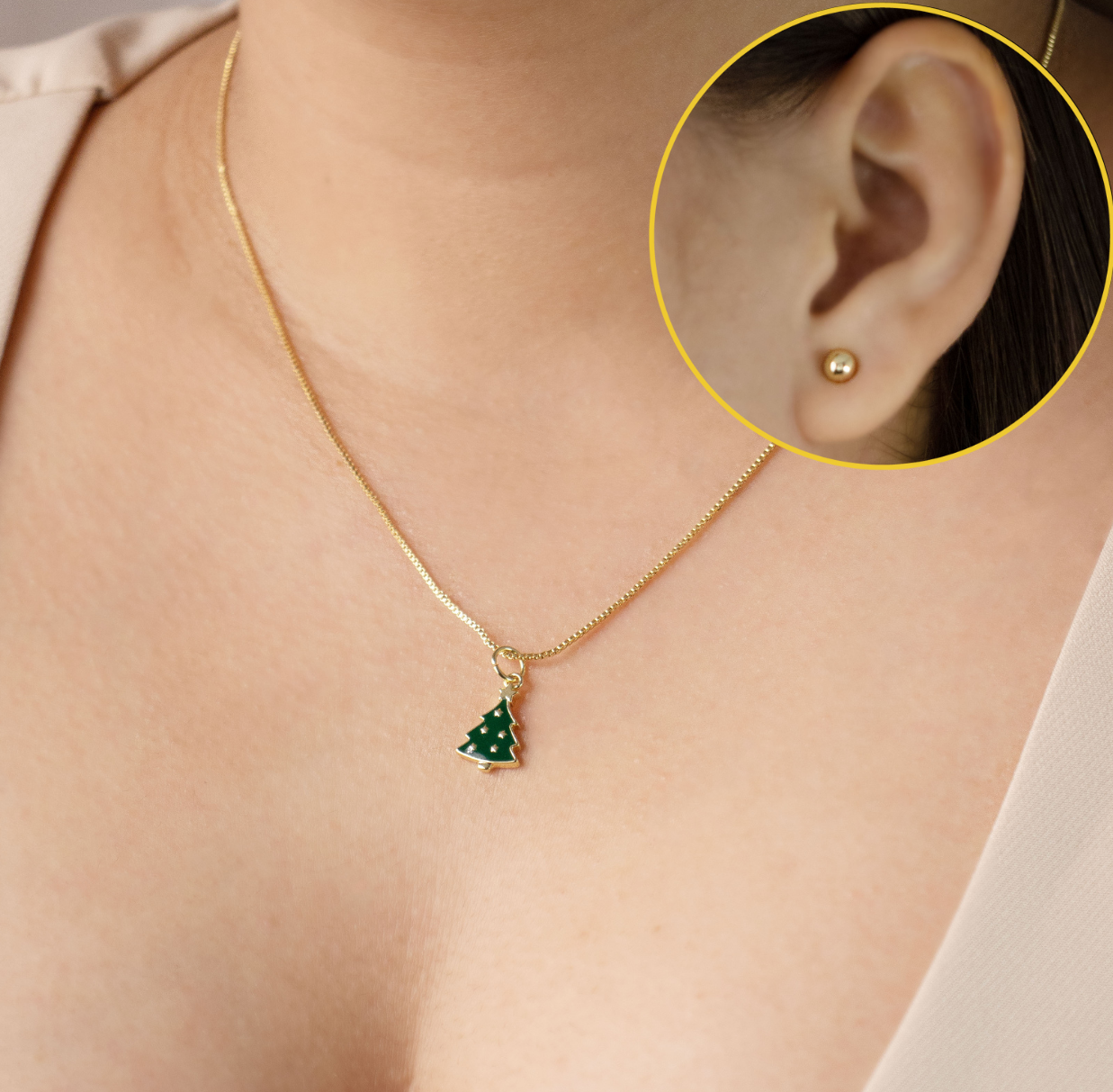 SET ARBOL ESTRELLA BAÑO EN RODIO