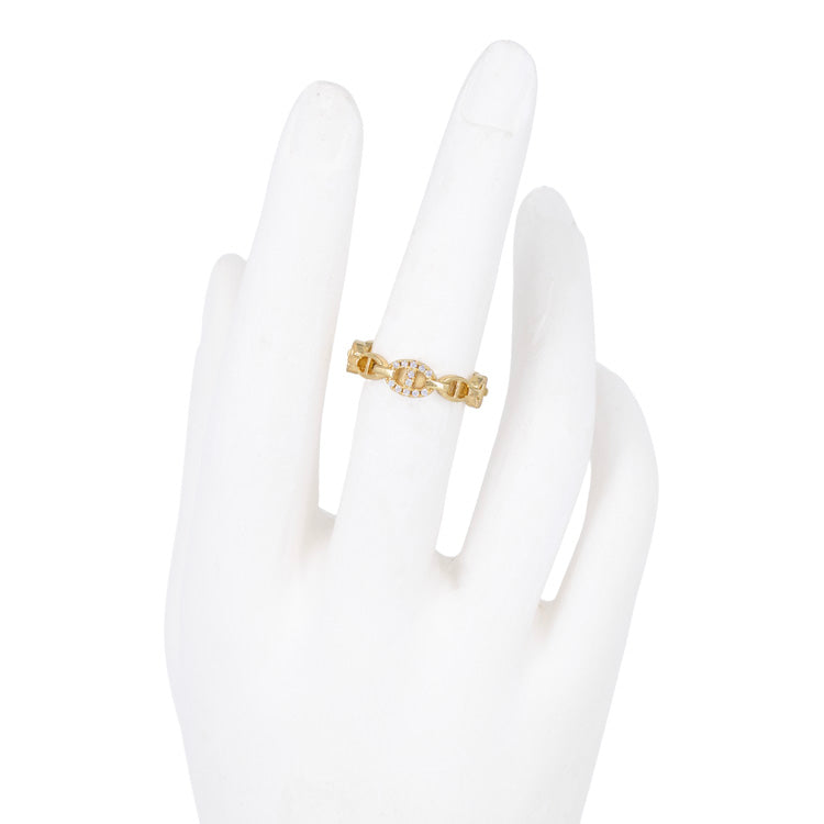 ANILLO CADENETA BAÑO EN RODIO