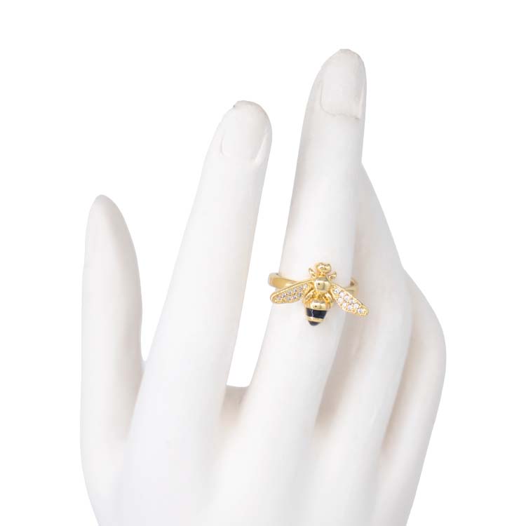 ANILLO GOLDEN WASP BAÑO EN RODIO