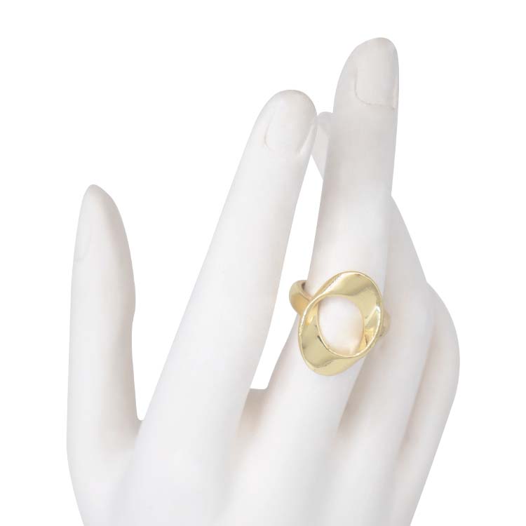 ANILLO NUDO INFINITO BAÑO EN RODIO