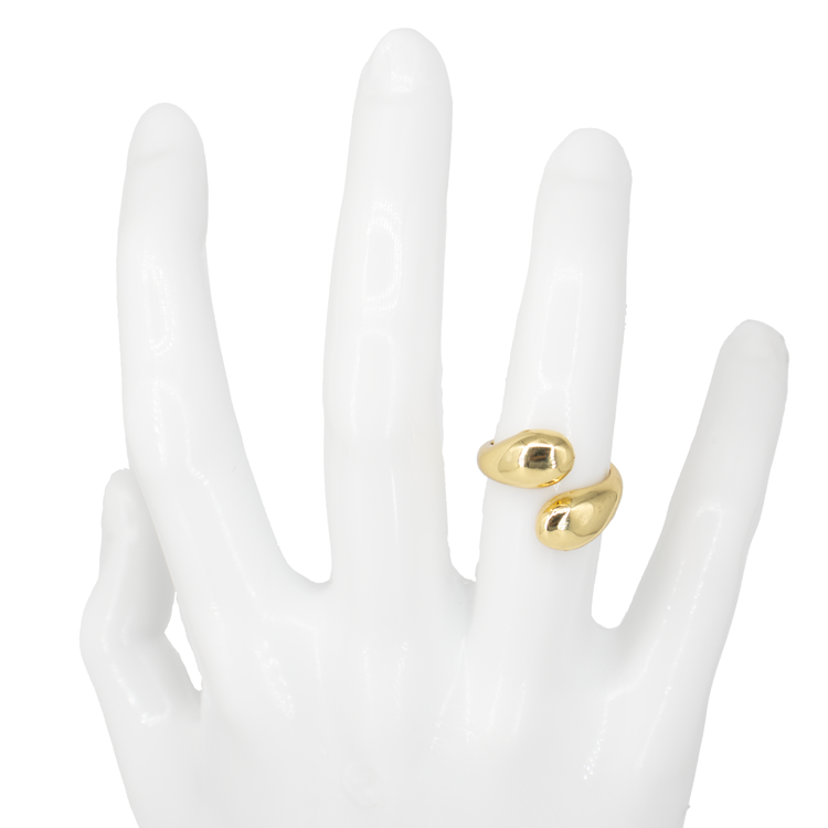 ANILLO PUNTAS REDONDAS BAÑO EN RODIO