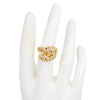 ANILLO DOLE LEOPARDO BAÑO EN RODIO