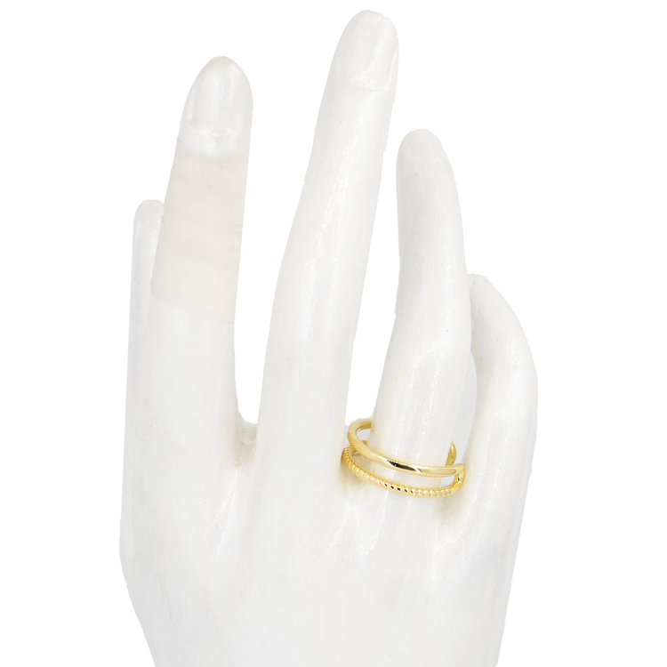 ANILLOS EN RODIO DOBLE