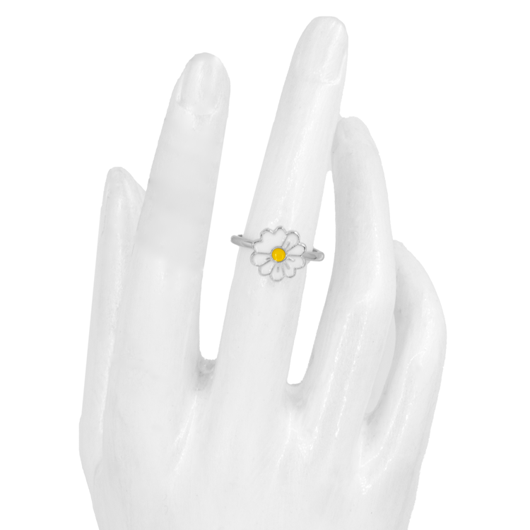 ANILLO MARGARITA ANTIESTRES BAÑO EN RODIO