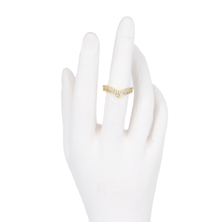 ANILLOS EN PUNTA SENCILLOS BAÑO EN RODIO