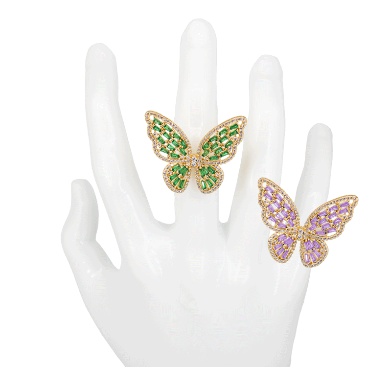 ANILLO MARIPOSA EN RODIO