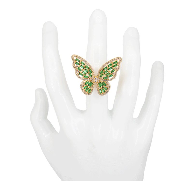 ANILLO MARIPOSA EN RODIO