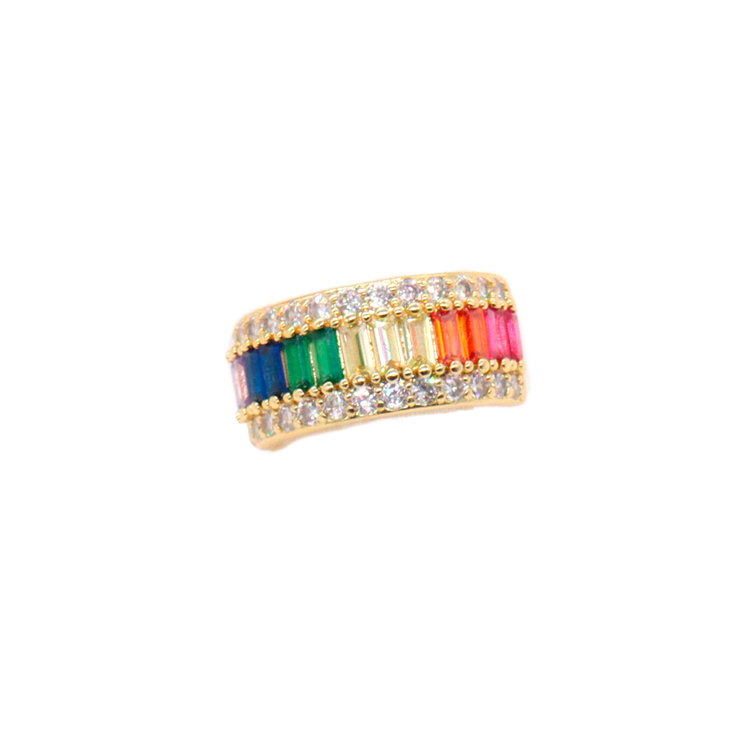 ANILLO MULTICOLOR EN RODIO