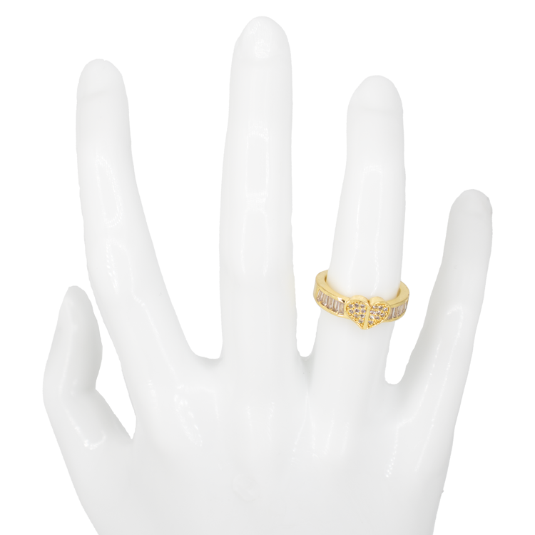 ANILLO CORAZÓN BAÑO EN RODIO