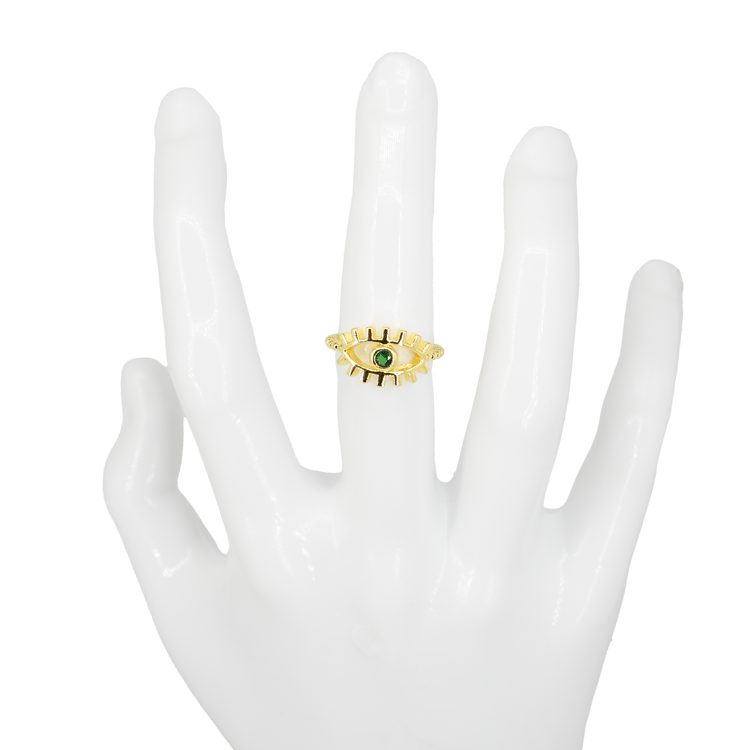 ANILLO EN RODIO OJOS